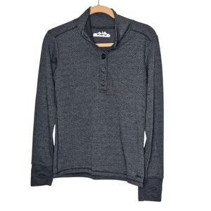 Kavu Klear‎ Above Visibility Unlimited Pullover Top Thumb Hole Gray Baselayer M
